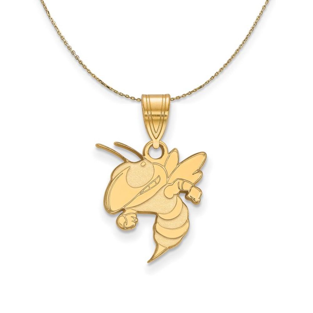 14k Yellow Gold Georgia Technology Medium Necklace - 22 Inch
